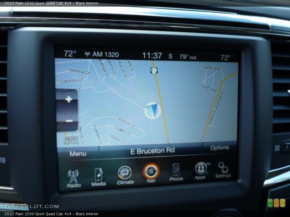 Black Interior Navigation for the 2013 Ram 1500 Sport Quad Cab 4x4 #80313866