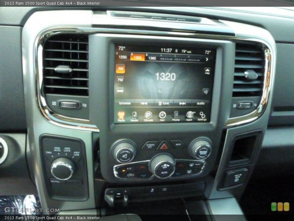 Black Interior Controls for the 2013 Ram 1500 Sport Quad Cab 4x4 #80313887