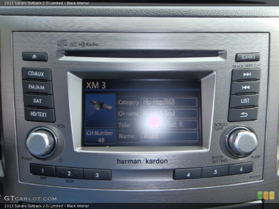 Black Interior Controls for the 2013 Subaru Outback 2.5i Limited #80314496