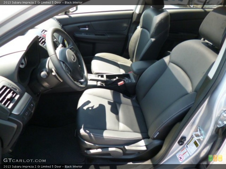 Black Interior Front Seat for the 2013 Subaru Impreza 2.0i Limited 5 Door #80315549