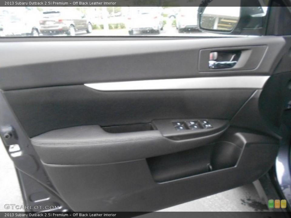 Off Black Leather Interior Door Panel for the 2013 Subaru Outback 2.5i Premium #80316011
