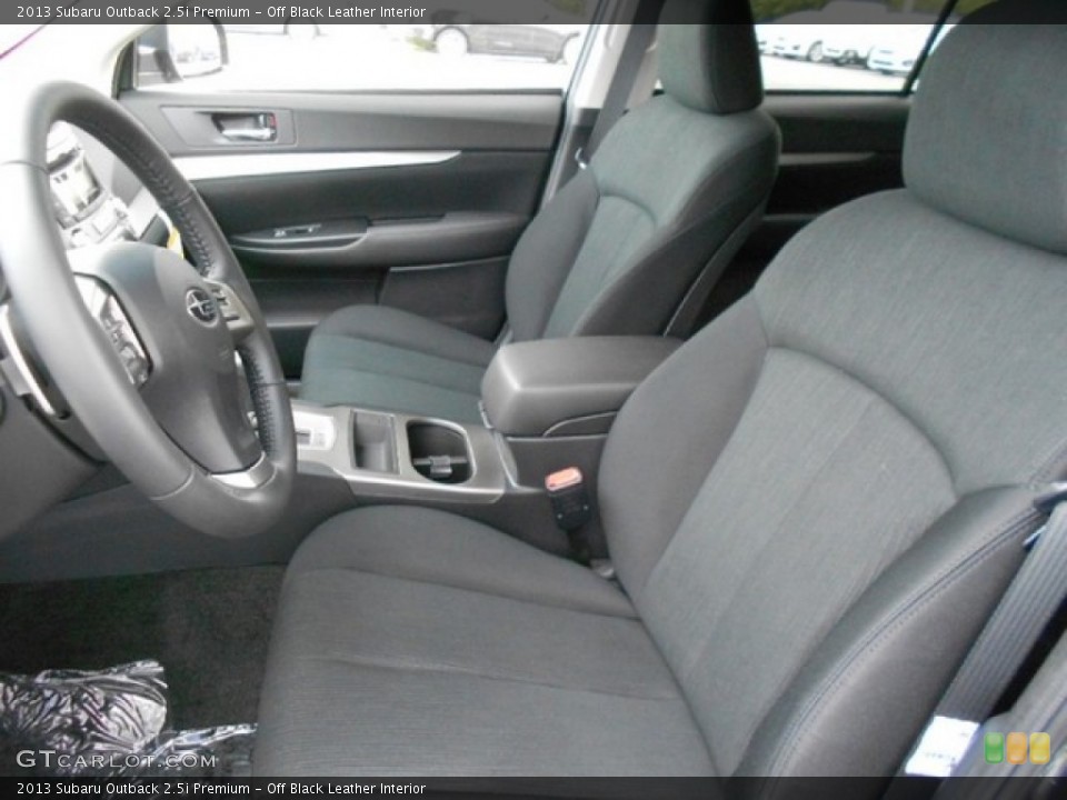 Off Black Leather Interior Photo for the 2013 Subaru Outback 2.5i Premium #80316029