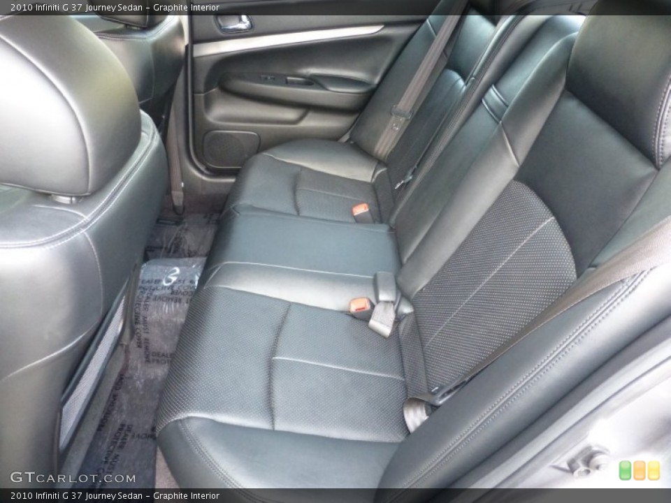 Graphite Interior Rear Seat for the 2010 Infiniti G 37 Journey Sedan #80316215