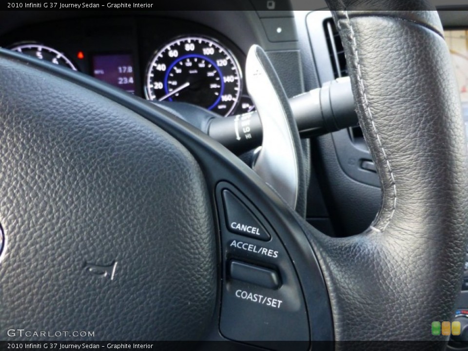Graphite Interior Controls for the 2010 Infiniti G 37 Journey Sedan #80316485