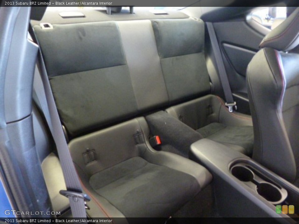 Black Leather/Alcantara Interior Rear Seat for the 2013 Subaru BRZ Limited #80316709