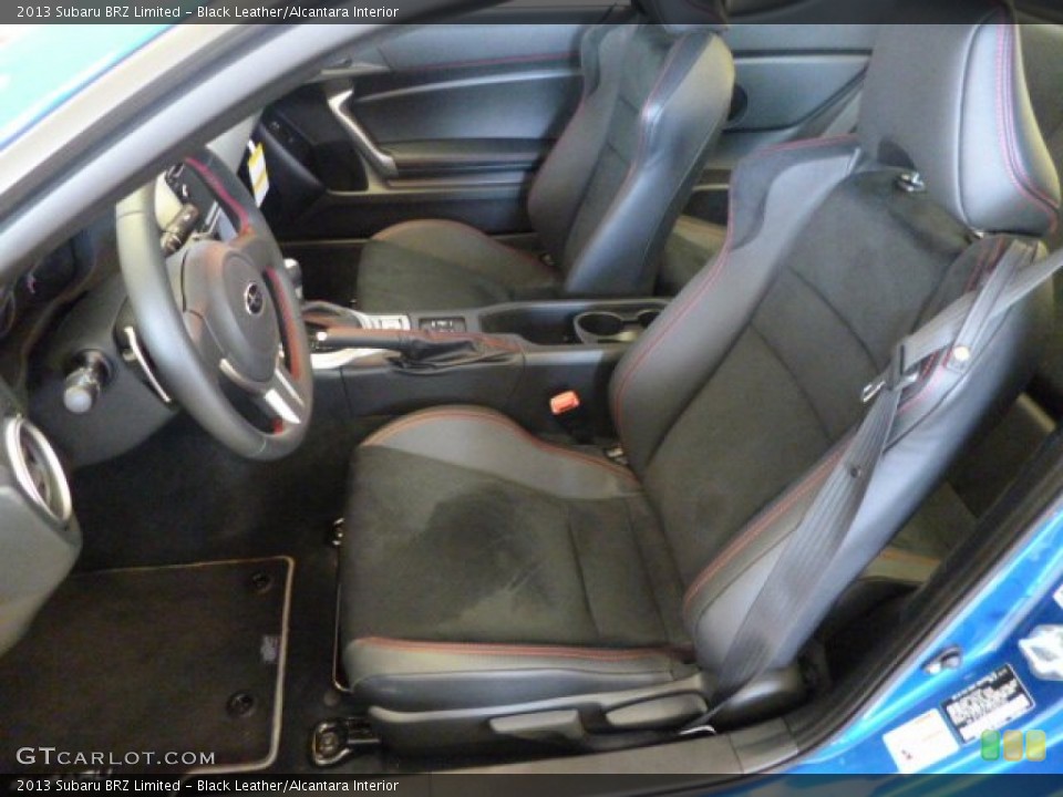 Black Leather/Alcantara Interior Front Seat for the 2013 Subaru BRZ Limited #80316778