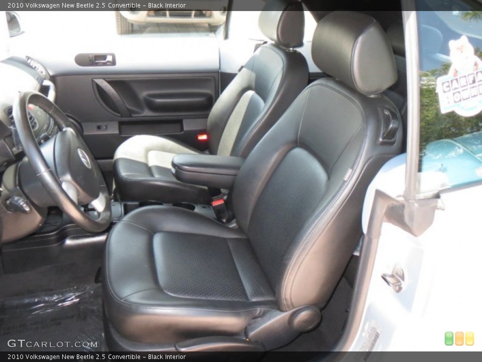 Black Interior Front Seat for the 2010 Volkswagen New Beetle 2.5 Convertible #80317536