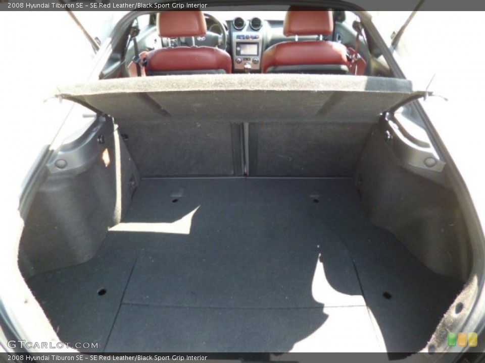 SE Red Leather/Black Sport Grip Interior Trunk for the 2008 Hyundai Tiburon SE #80317873