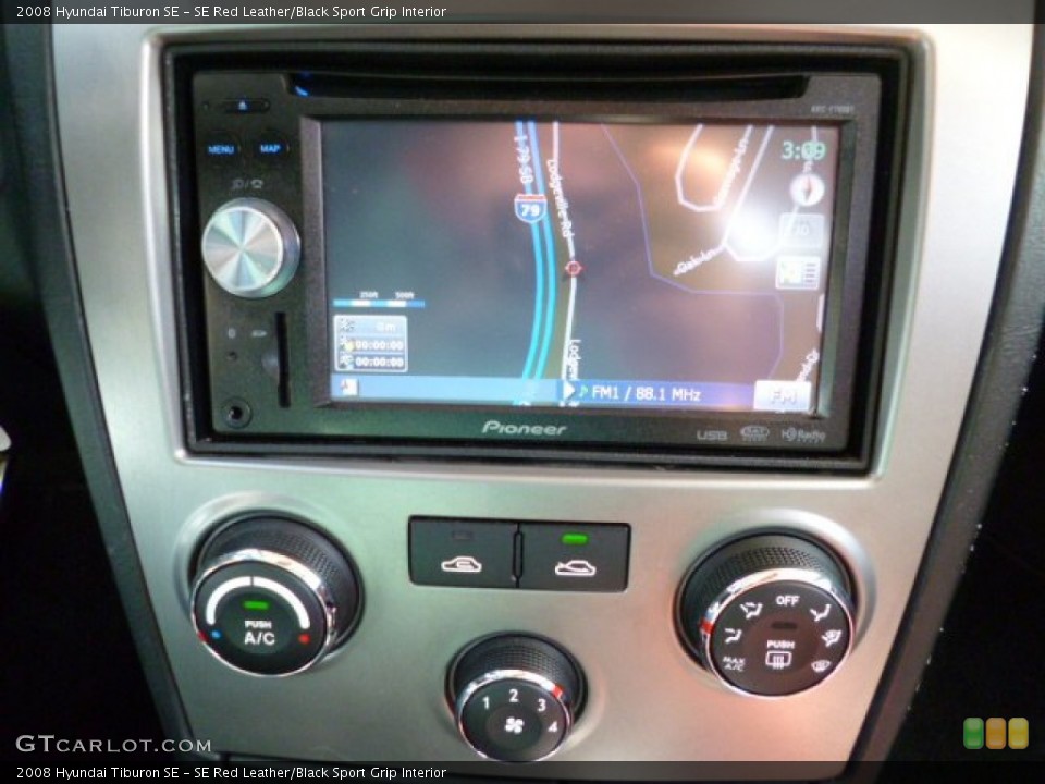 SE Red Leather/Black Sport Grip Interior Controls for the 2008 Hyundai Tiburon SE #80317974