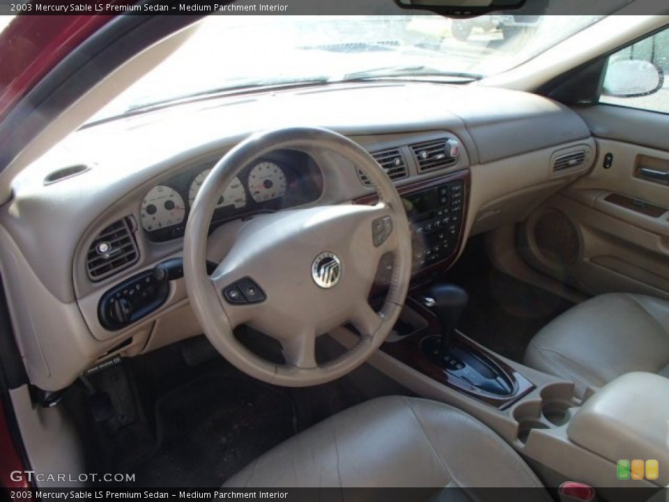 Medium Parchment Interior Prime Interior for the 2003 Mercury Sable LS Premium Sedan #80318489