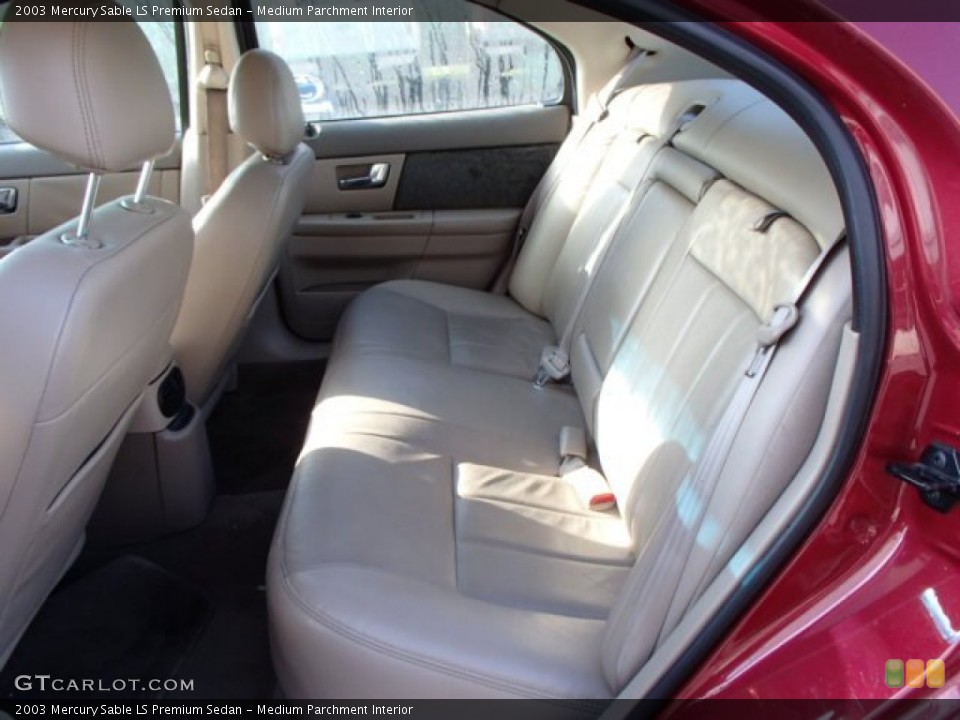 Medium Parchment Interior Rear Seat for the 2003 Mercury Sable LS Premium Sedan #80318549