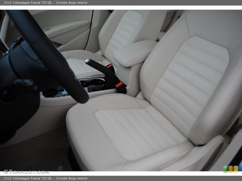 Cornsilk Beige Interior Front Seat for the 2013 Volkswagen Passat TDI SEL #80319854