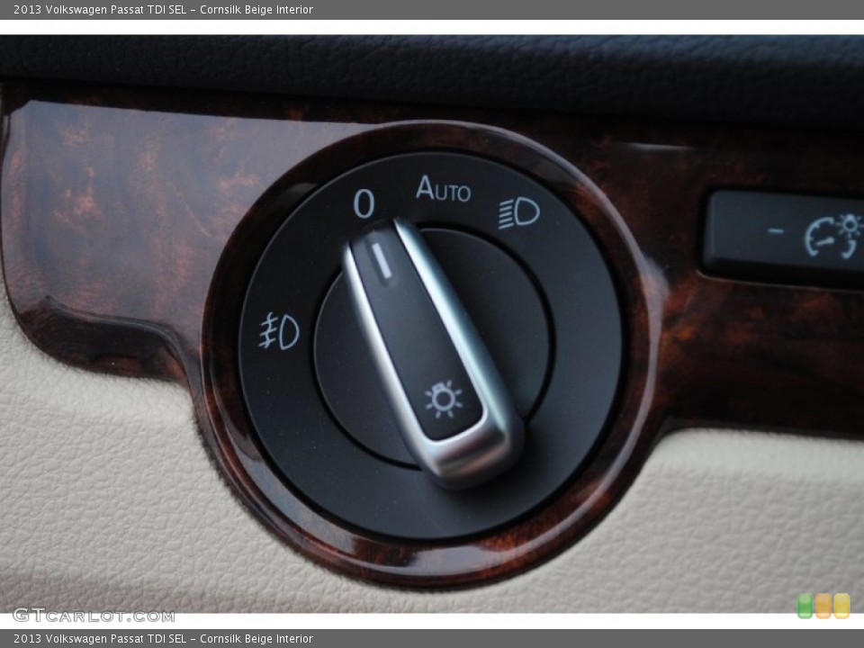 Cornsilk Beige Interior Controls for the 2013 Volkswagen Passat TDI SEL #80319995