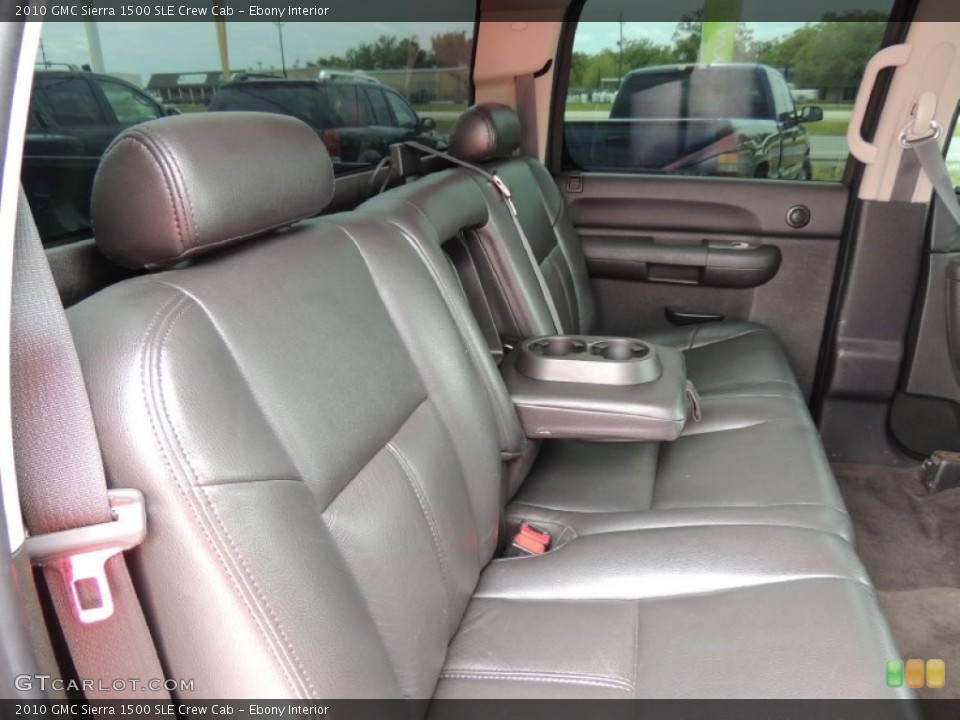 Ebony Interior Rear Seat for the 2010 GMC Sierra 1500 SLE Crew Cab #80321297