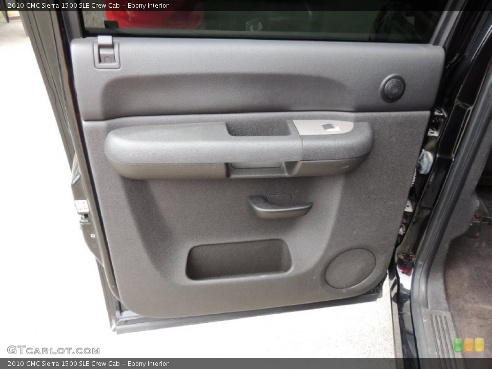 Ebony Interior Door Panel for the 2010 GMC Sierra 1500 SLE Crew Cab #80321360