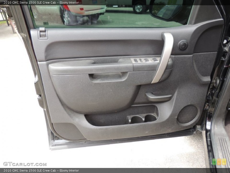 Ebony Interior Door Panel for the 2010 GMC Sierra 1500 SLE Crew Cab #80321409