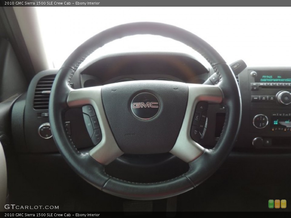 Ebony Interior Steering Wheel for the 2010 GMC Sierra 1500 SLE Crew Cab #80321427