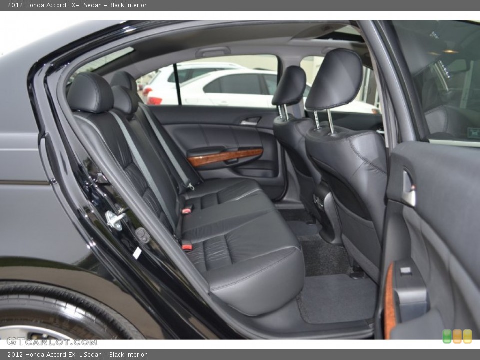 Black Interior Rear Seat for the 2012 Honda Accord EX-L Sedan #80321492