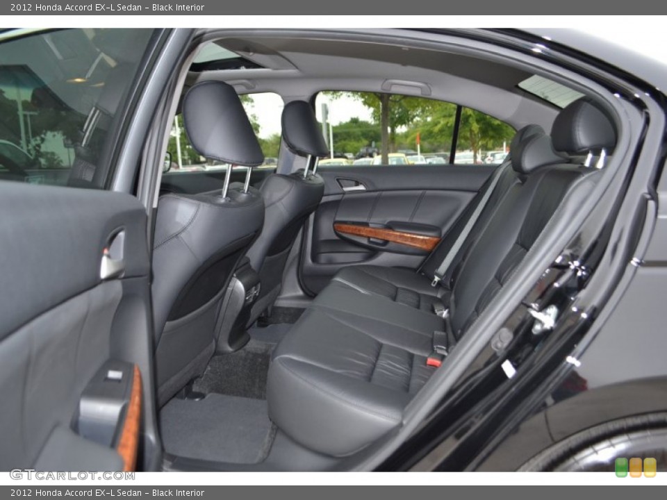 Black Interior Rear Seat for the 2012 Honda Accord EX-L Sedan #80321513
