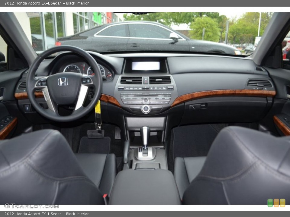 Black Interior Dashboard for the 2012 Honda Accord EX-L Sedan #80321552