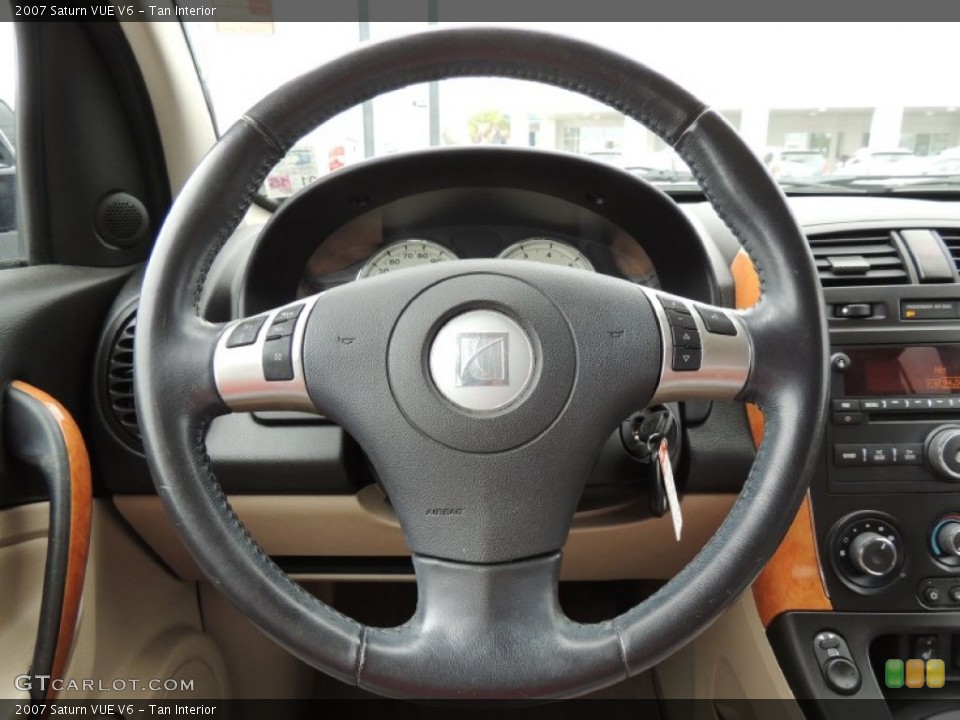 Tan Interior Steering Wheel for the 2007 Saturn VUE V6 #80322017
