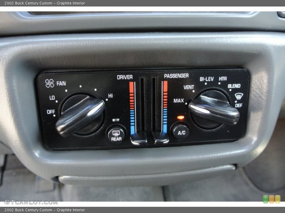 Graphite Interior Controls for the 2002 Buick Century Custom #80322035