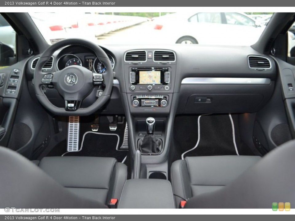 Titan Black Interior Dashboard for the 2013 Volkswagen Golf R 4 Door 4Motion #80322596