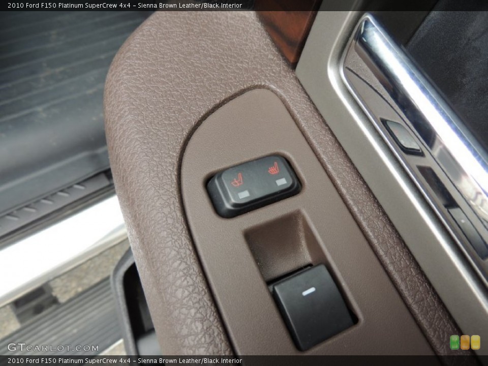 Sienna Brown Leather/Black Interior Controls for the 2010 Ford F150 Platinum SuperCrew 4x4 #80323120