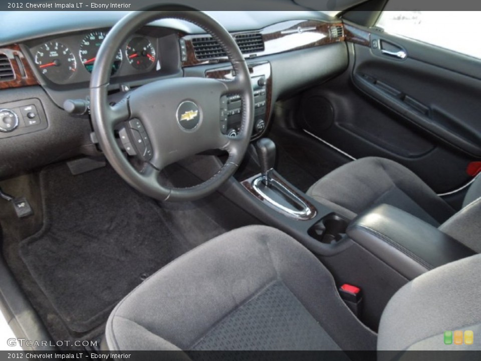 Ebony 2012 Chevrolet Impala Interiors