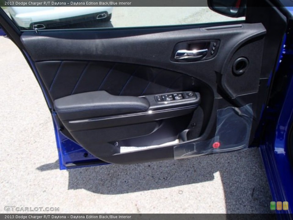 Daytona Edition Black/Blue Interior Door Panel for the 2013 Dodge Charger R/T Daytona #80323822