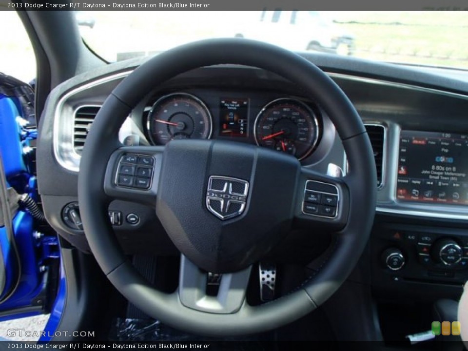 Daytona Edition Black/Blue Interior Steering Wheel for the 2013 Dodge Charger R/T Daytona #80323957