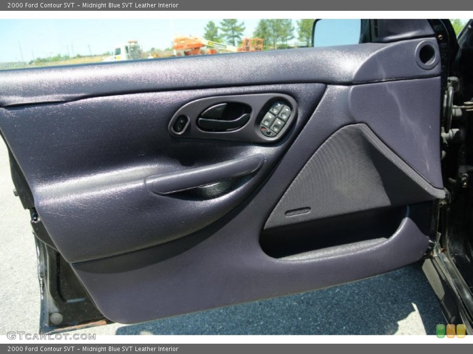 Midnight Blue SVT Leather Interior Door Panel for the 2000 Ford Contour SVT #80324290