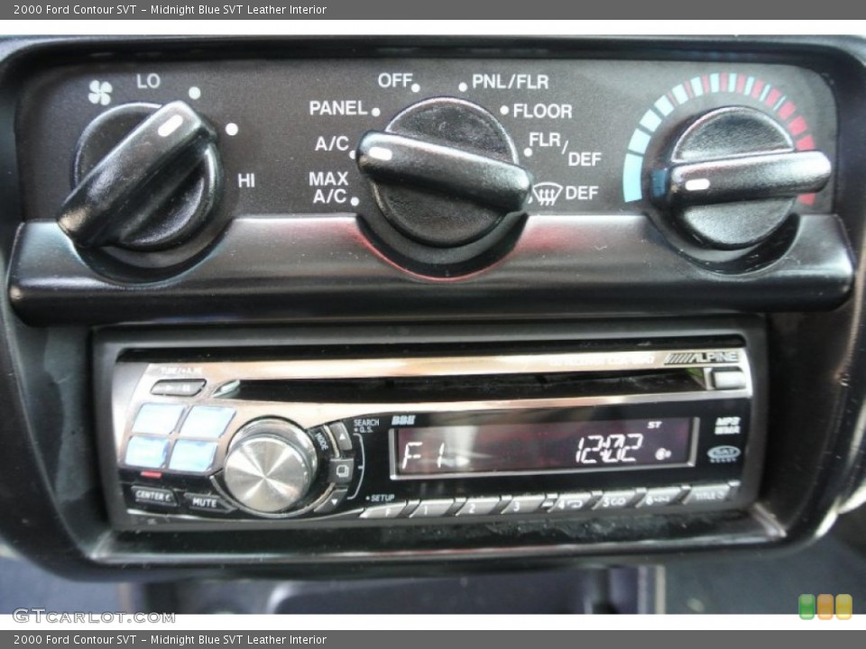 Midnight Blue SVT Leather Interior Controls for the 2000 Ford Contour SVT #80324357