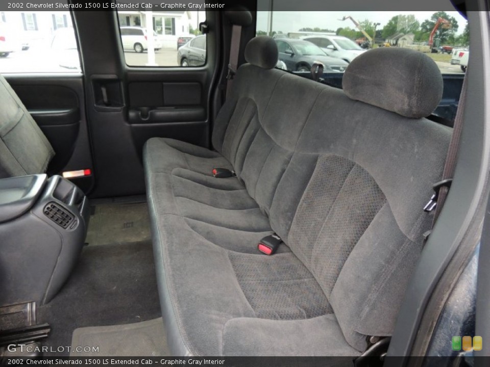 Graphite Gray Interior Rear Seat for the 2002 Chevrolet Silverado 1500 LS Extended Cab #80324360