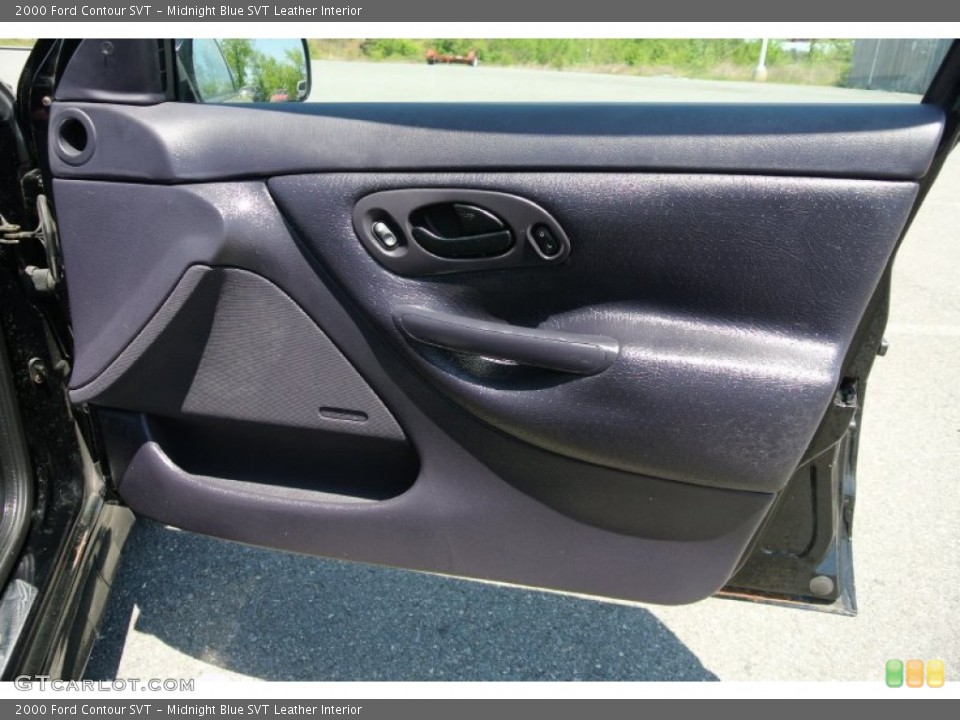 Midnight Blue SVT Leather Interior Door Panel for the 2000 Ford Contour SVT #80324459