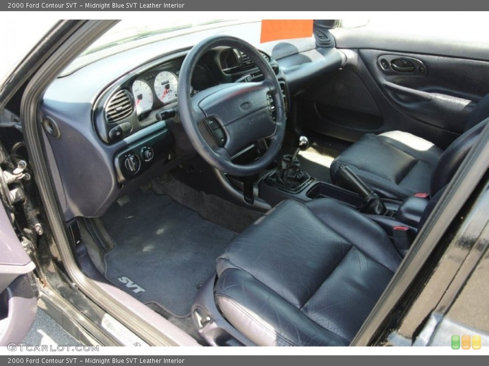 Midnight Blue SVT Leather 2000 Ford Contour Interiors