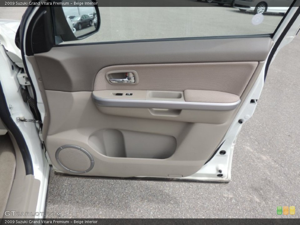 Beige Interior Door Panel for the 2009 Suzuki Grand Vitara Premium #80326028