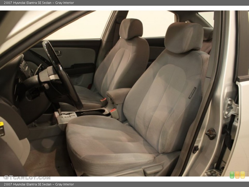 Gray Interior Front Seat for the 2007 Hyundai Elantra SE Sedan #80326249