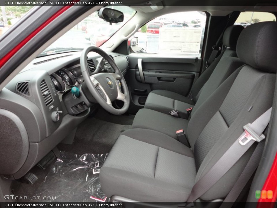 Ebony Interior Photo for the 2011 Chevrolet Silverado 1500 LT Extended Cab 4x4 #80326309