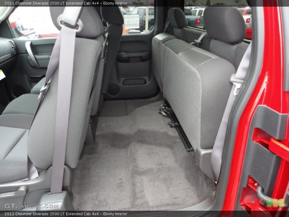Ebony Interior Rear Seat for the 2011 Chevrolet Silverado 1500 LT Extended Cab 4x4 #80326379