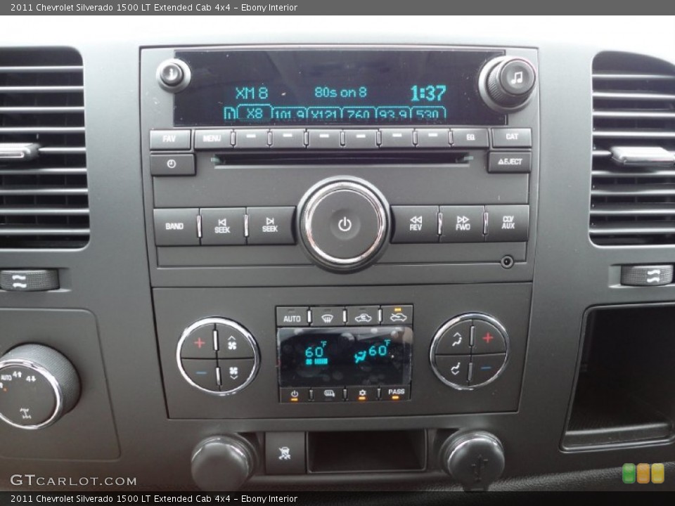 Ebony Interior Controls for the 2011 Chevrolet Silverado 1500 LT Extended Cab 4x4 #80326471