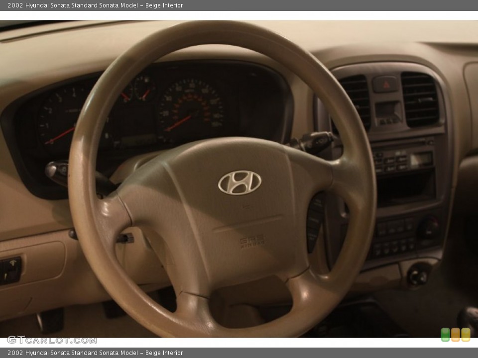 Beige Interior Steering Wheel for the 2002 Hyundai Sonata  #80326562