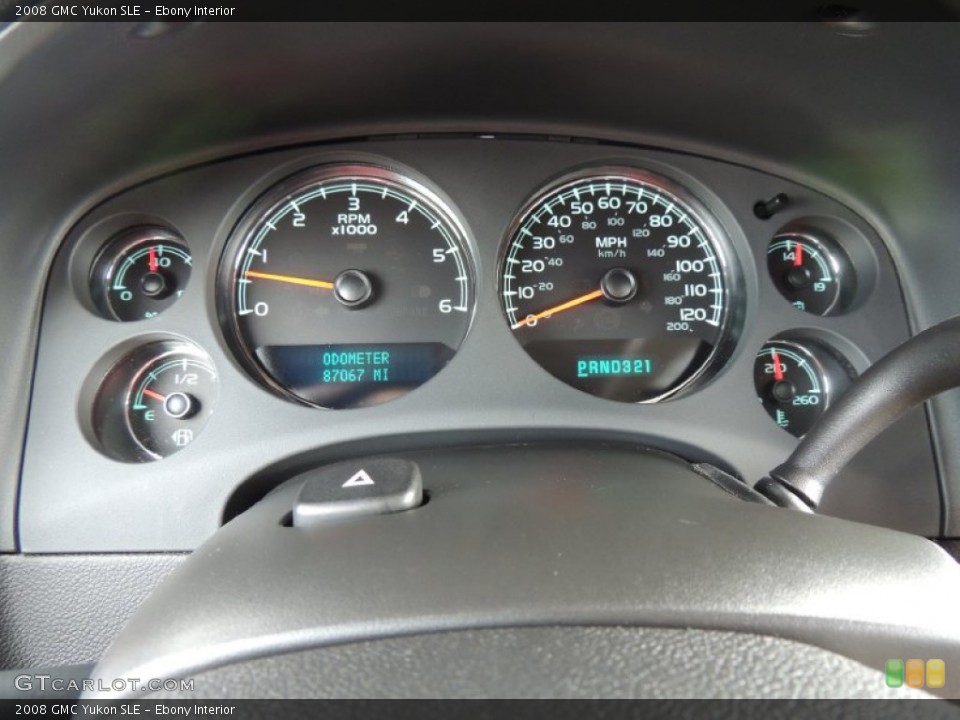 Ebony Interior Gauges for the 2008 GMC Yukon SLE #80326829