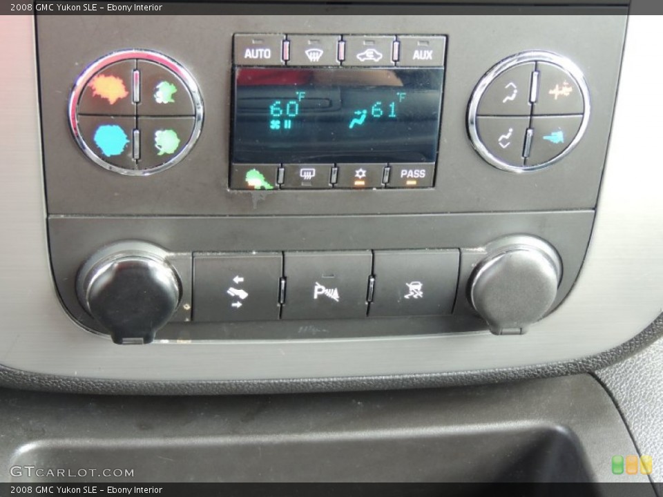 Ebony Interior Controls for the 2008 GMC Yukon SLE #80326910