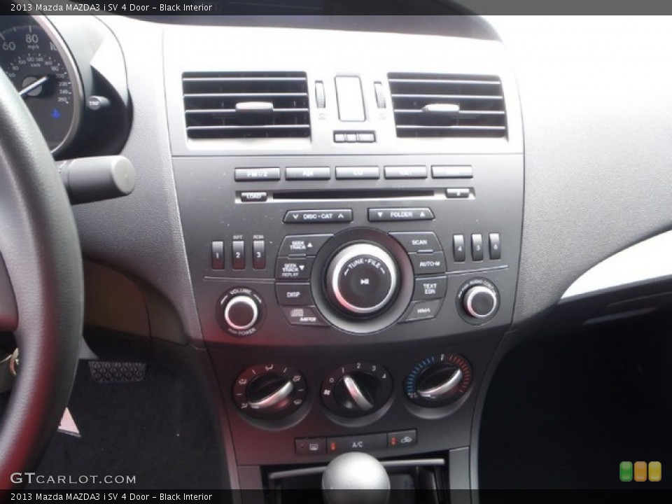Black Interior Controls for the 2013 Mazda MAZDA3 i SV 4 Door #80326934