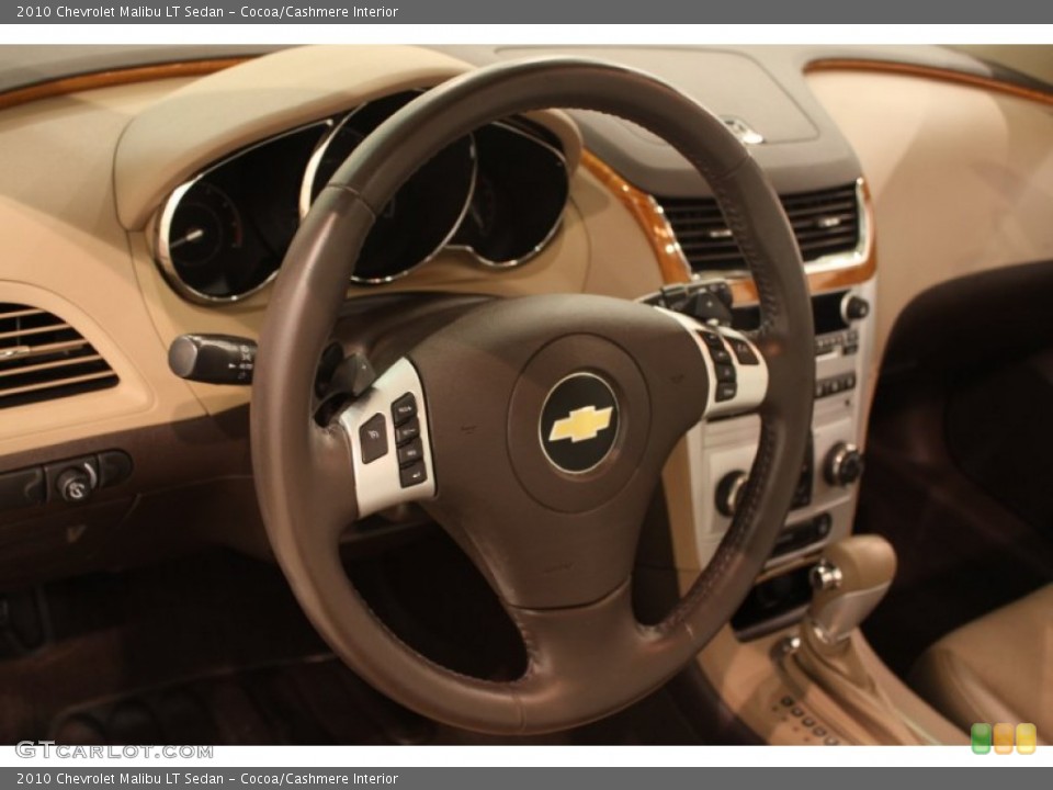 Cocoa/Cashmere Interior Steering Wheel for the 2010 Chevrolet Malibu LT Sedan #80327927