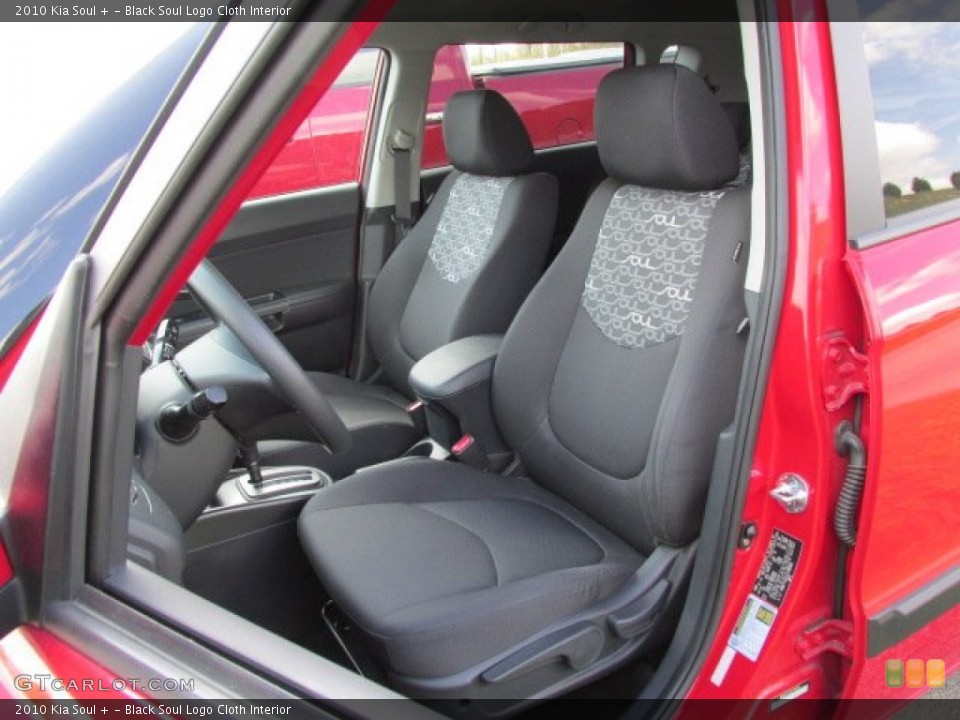 Black Soul Logo Cloth Interior Front Seat for the 2010 Kia Soul + #80330627