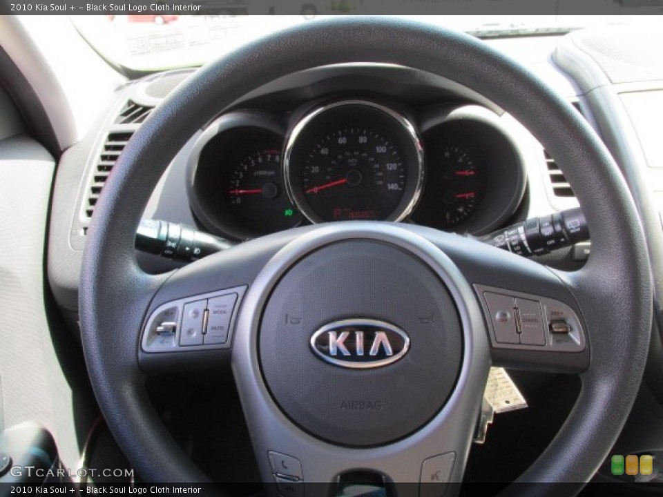 Black Soul Logo Cloth Interior Steering Wheel for the 2010 Kia Soul + #80330743