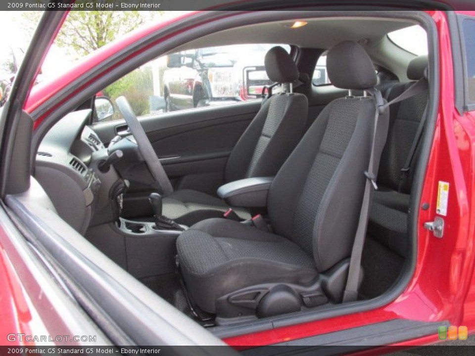 Ebony Interior Front Seat for the 2009 Pontiac G5  #80331626