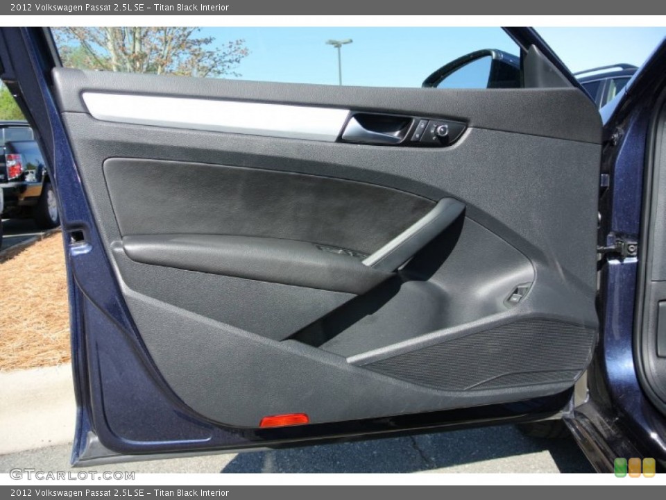 Titan Black Interior Door Panel for the 2012 Volkswagen Passat 2.5L SE #80332974